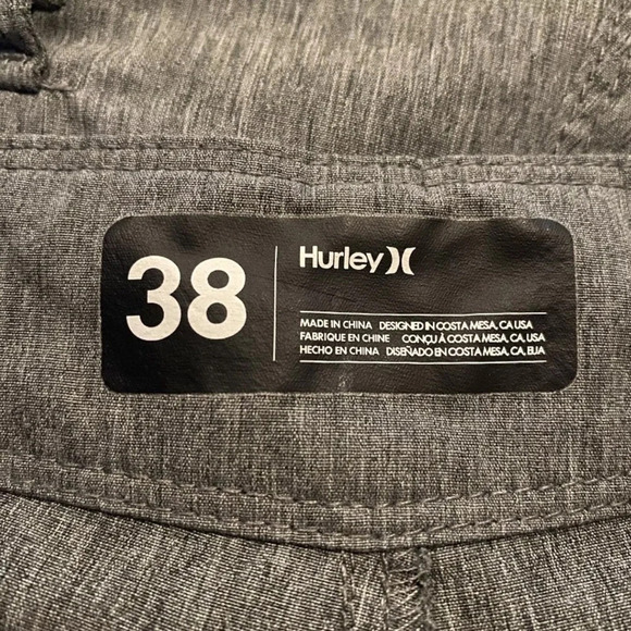 Hurley Gray Board 8” Shorts‎ Men’s Size 38 (1050) - Picture 7 of 8
